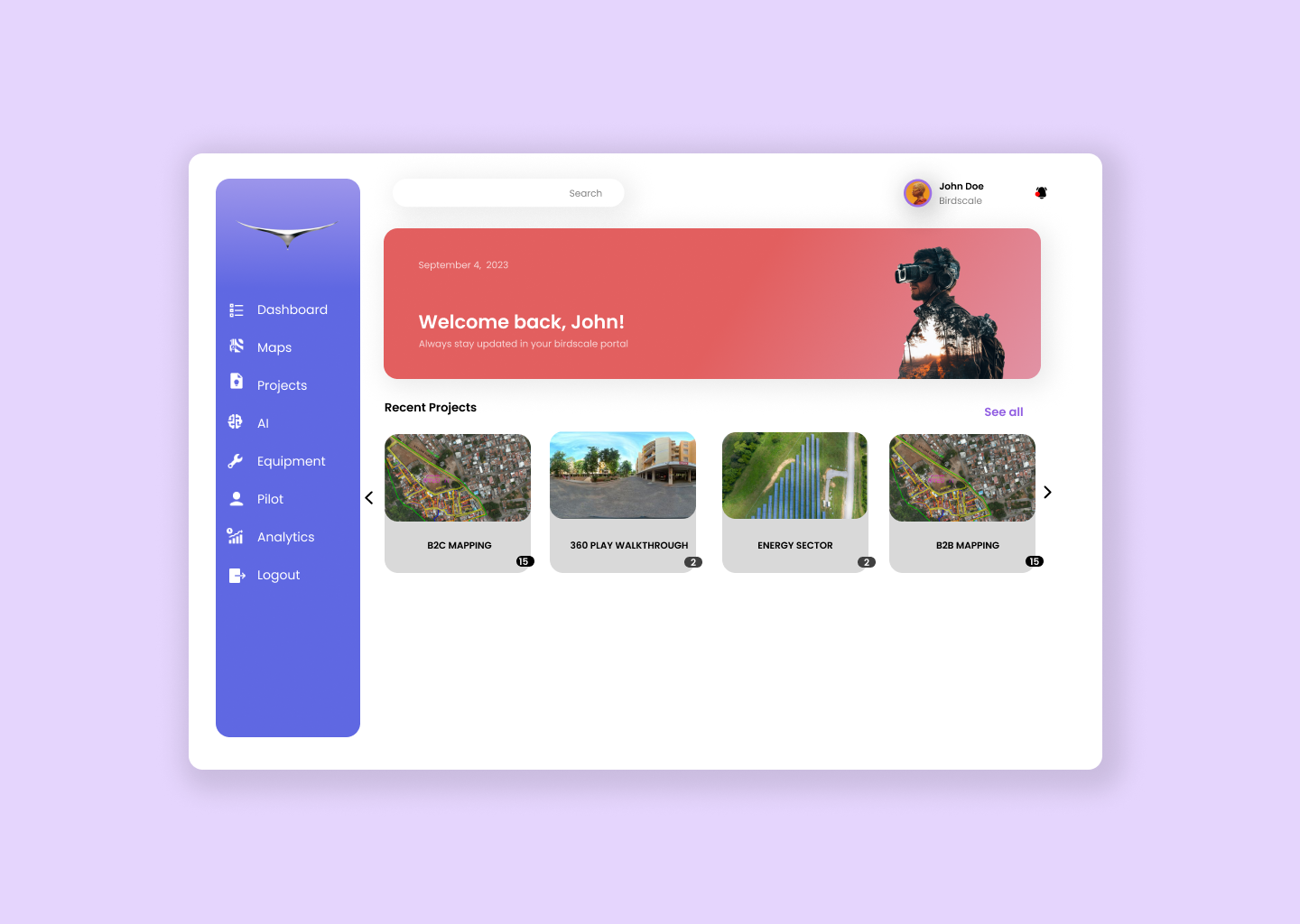 BirdSafe Dashboard UI